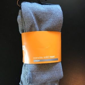 Lucy tights and sweatshirt w/built in scarf.